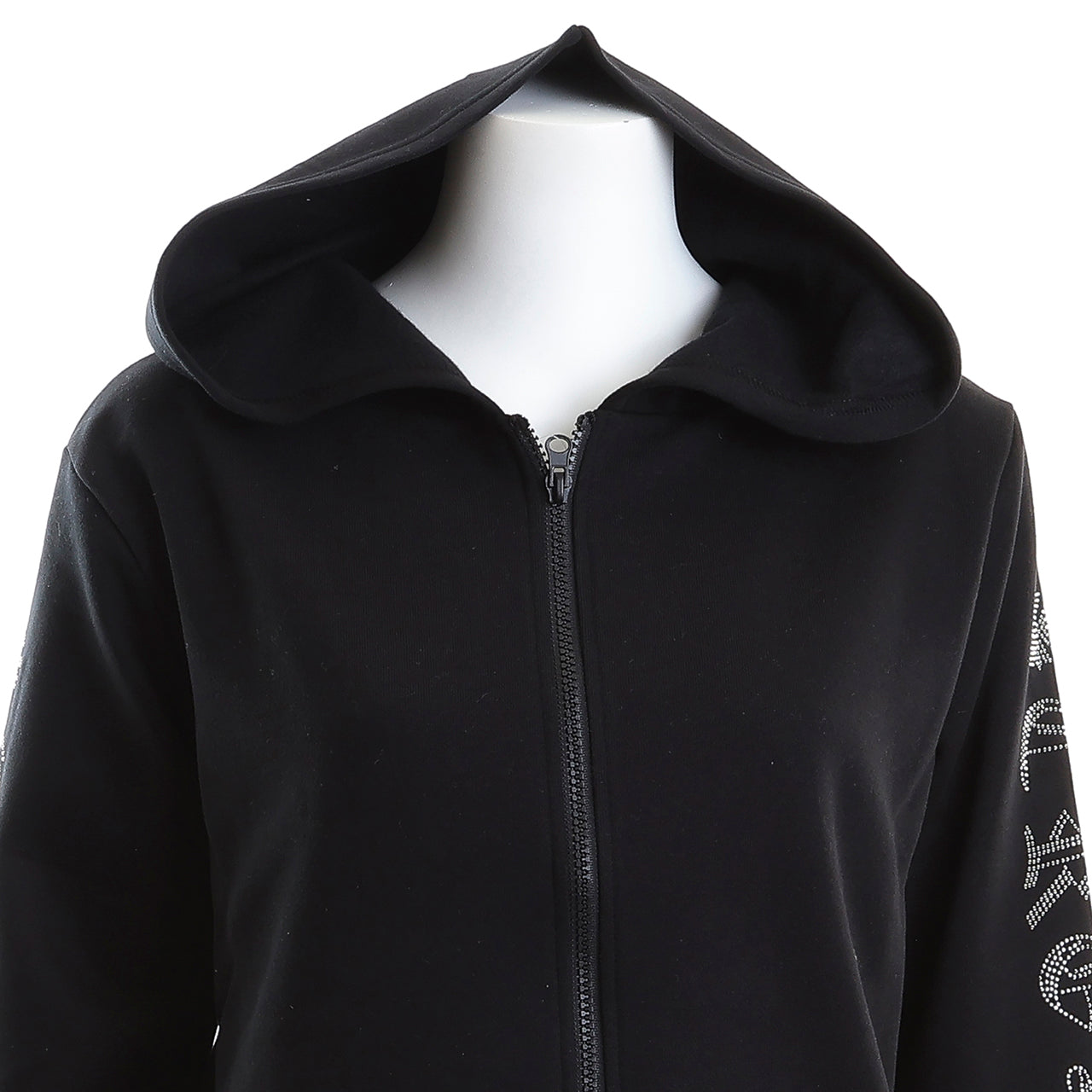 ロゴラインストーン スタッズZIPパーカー